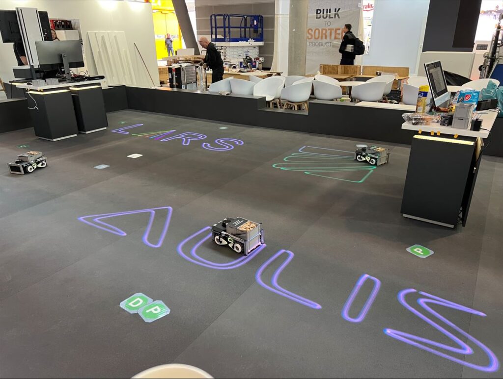 Präsentationsfläche von LARS auf der LogiMAT